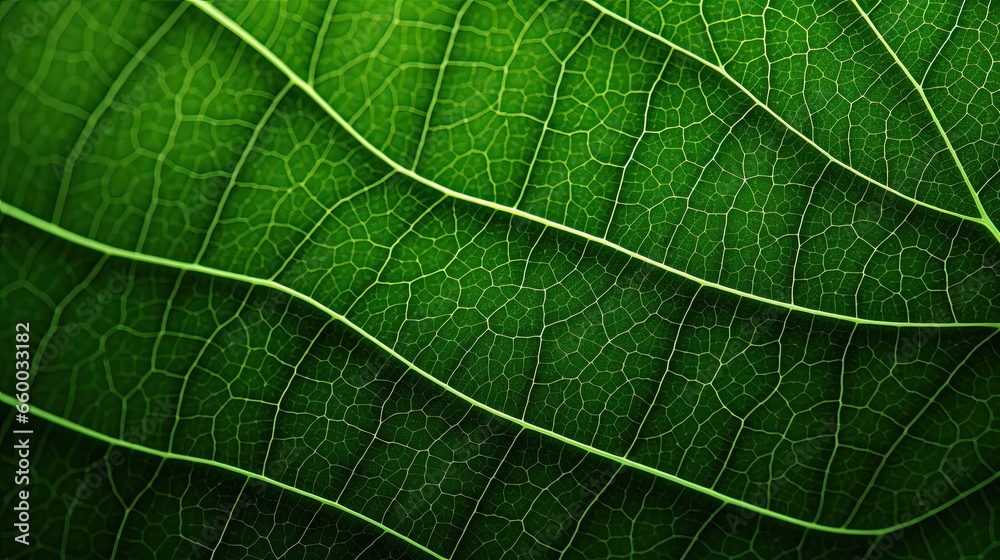 Macro of Leaf Veins