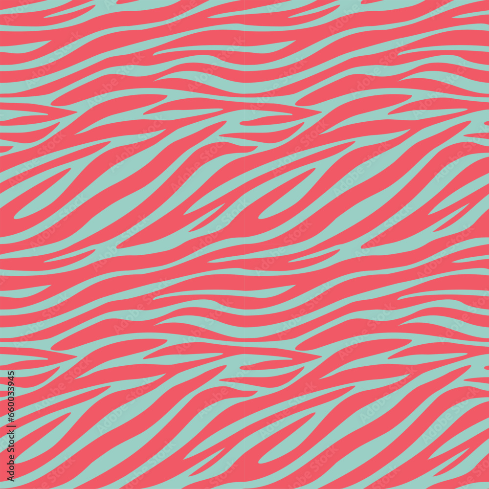Zebra seamless in red on pale green background. Can be used for fashion graphics such as all-over print for T-shirt, legging, dress, pajamas or for home decor such as wallpapers tablecloths bedclothes Zebra seamless in red on pale green background. Can be used for fashion graphics such as all-over print for T-shirt, legging, dress, pajamas or for home decor such as wallpapers tablecloths bedclothes