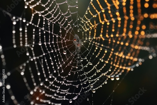 spiders on a cobweb