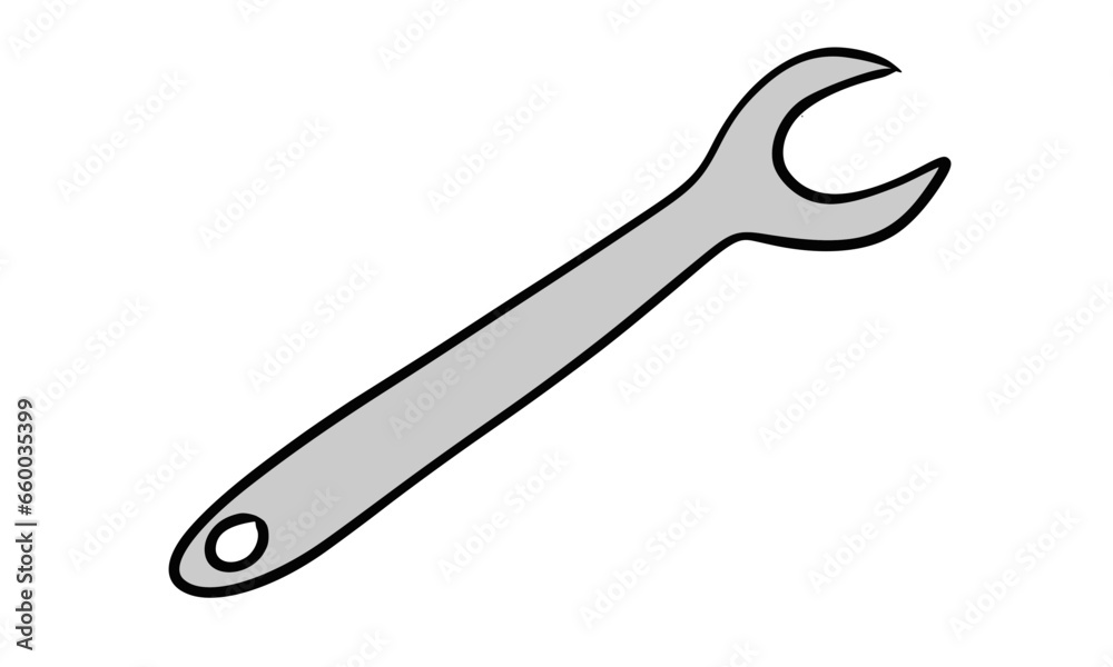 wrench isolated on white background wrench isolated on white background