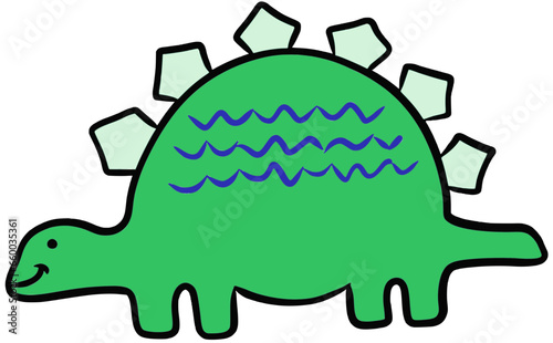 funny green dragon