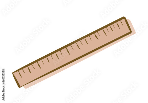 ruler isolated on white background