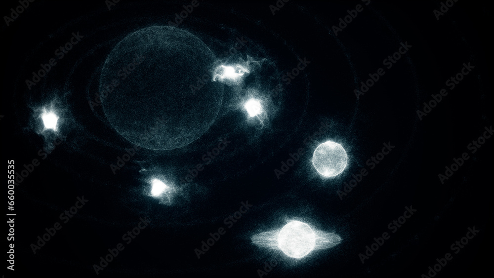 Obraz premium Solar System Particle