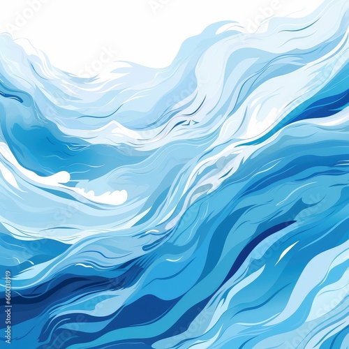 Waves on the sea background - generative ai