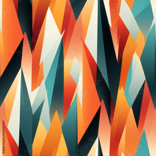 Wallpaper Mural chaotic bright multicolored graphic seamless pattern Torontodigital.ca