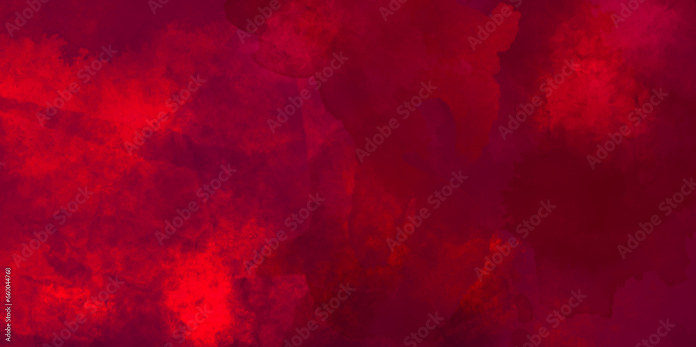 Abstract Grunge Texture. Red Watercolor Background Texture. Red Background.