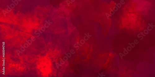 Abstract Grunge Texture. Red Watercolor Background Texture. Red Background.