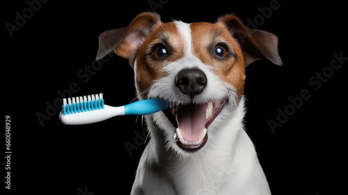 Jack russell terrier with t...