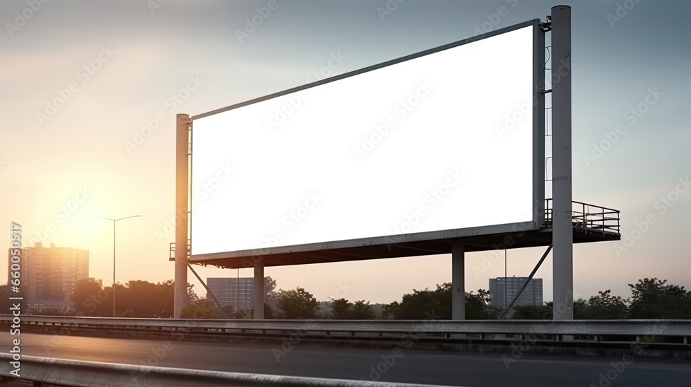 Advertising mock up blank billboard with copy space for your text content public information board billboard blank for outdoor advertising poster