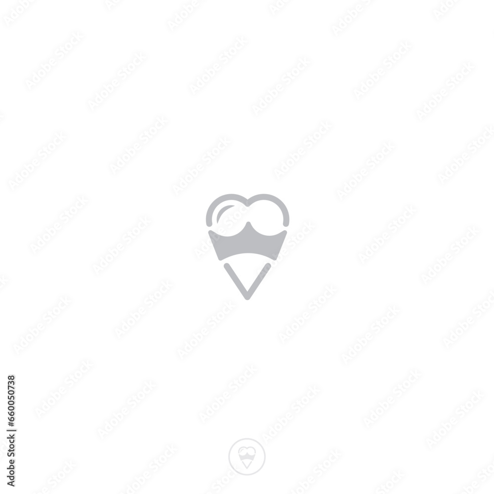 heart and crown logo heart and crown logo