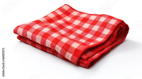 Isolated red checkered clot...