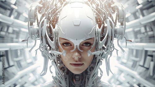 Futuristic 3D rendering in ...