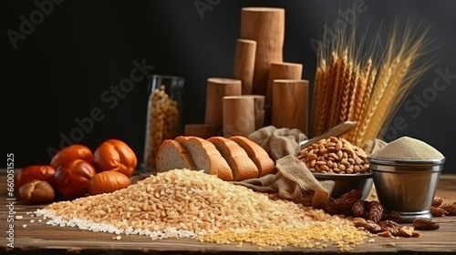 Escalating food costs crisis in food supply global financial turmoil scarcity of bread and grain photo