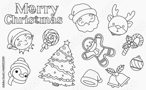 Hand Drawn Christmas Set