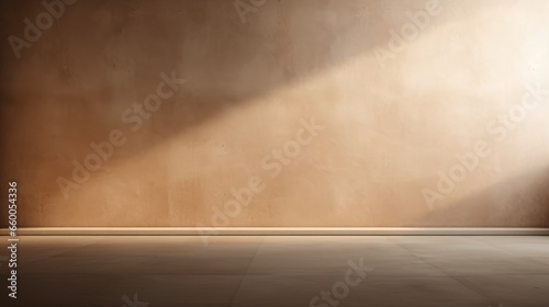Brown Wall Blank Background With Lighting