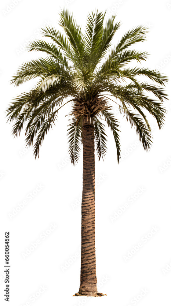 Obraz premium Adonidia Palm Tree. Isolated on Transparent background.