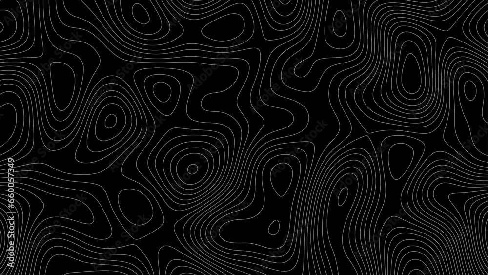 Abstract geometric topographic contour map background. Topographic map lines background. Abstract vector illustration. Topographic line contour map background, geographic grid map