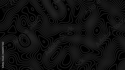 Abstract geometric topographic contour map background. Topographic map lines background. Abstract vector illustration. Topographic line contour map background, geographic grid map