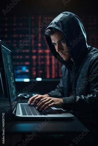 Professional it specialist using device in office. Hacking, computer games, modern technology, nternet, cyber security, cybercrime, cyberattack concepts