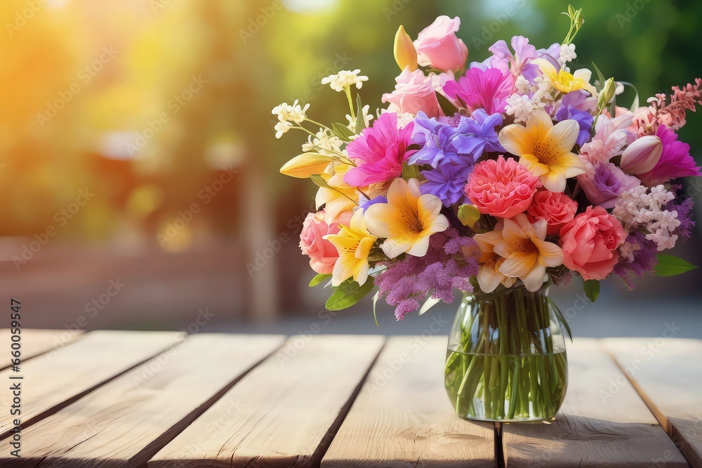 Close up view beautiful bouquet of mixed flowers Close up view beautiful bouquet of mixed flowers