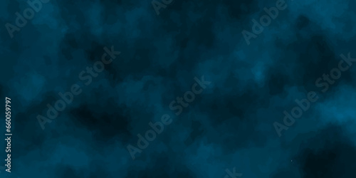 Brushed Painted Abstract Background.Sky nature cloud smoke black night background for horror dark blue and black background,