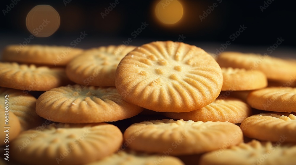 A famous treat called butter cookies or Butter Biscuits.