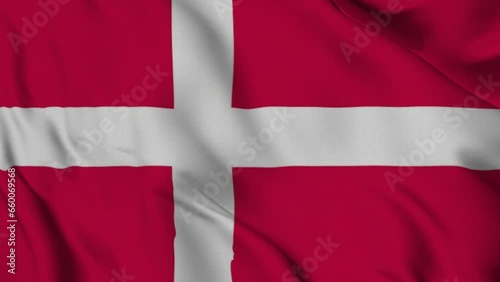 3D Flag of denmark