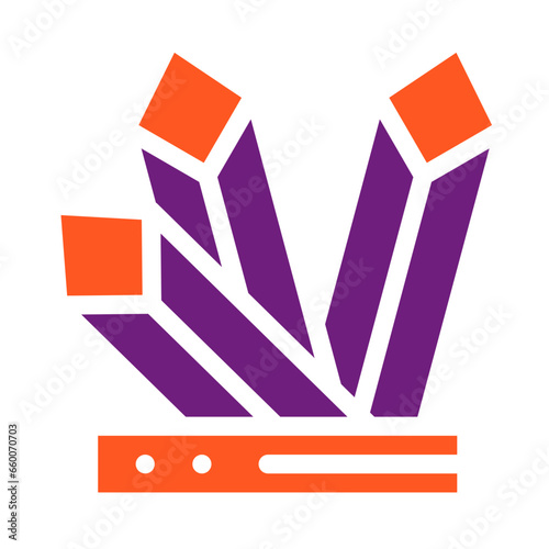 Crystals Vector Icon Design Illustration