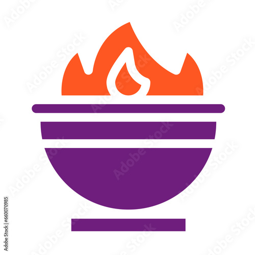 Cauldron Vector Icon Design Illustration