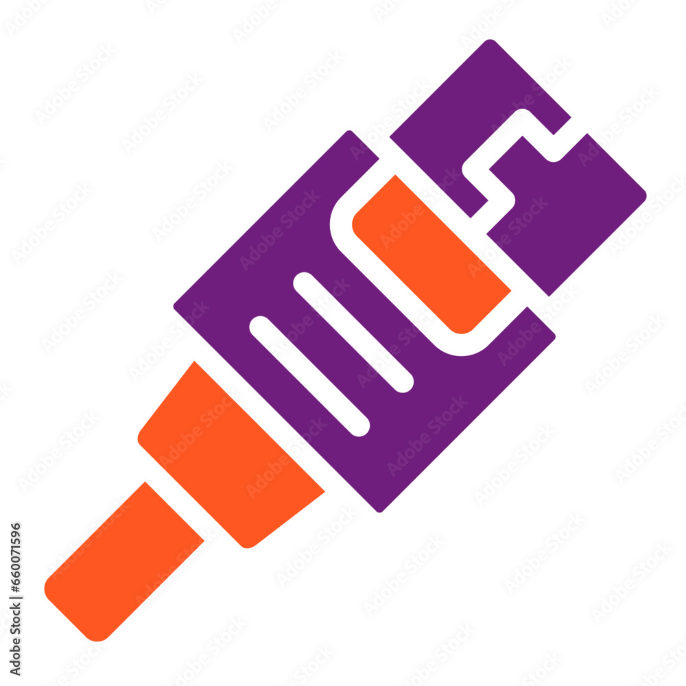 Usb cable Vector Icon Design Illustration Usb cable Vector Icon Design Illustration