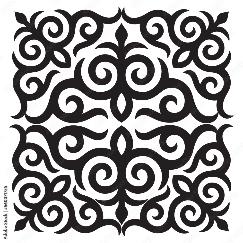 pattern with ornament pattern with ornament