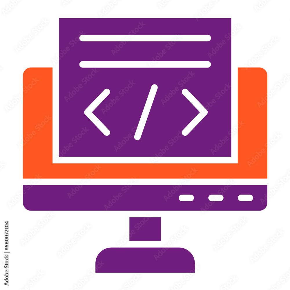 Coding Vector Icon Design Illustration Coding Vector Icon Design Illustration