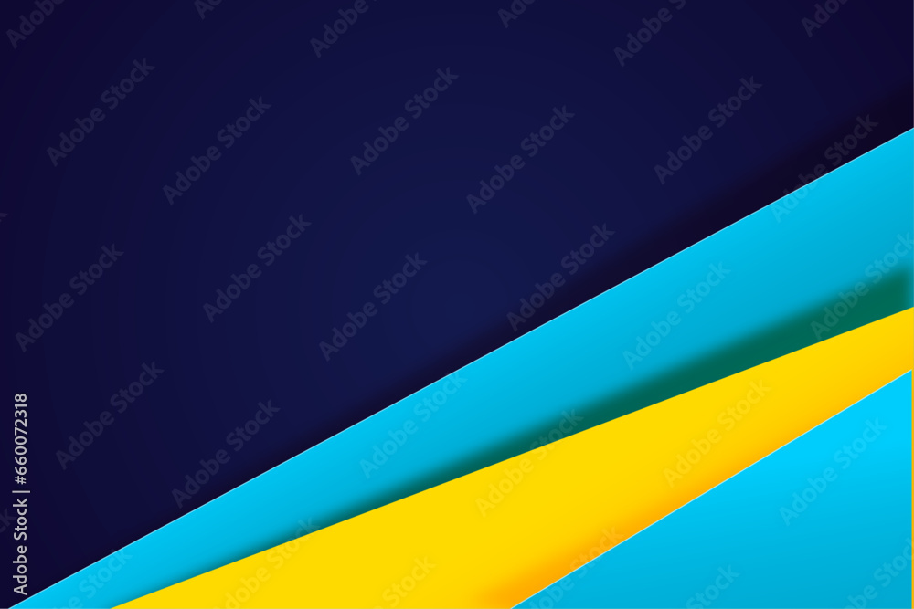 paper style blue and yellow dynamic lines background
