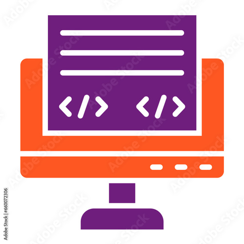 Front End Vector Icon Design Illustration