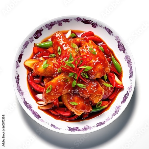 Asian Zander Fish in Sweet and Sour Sauce photo