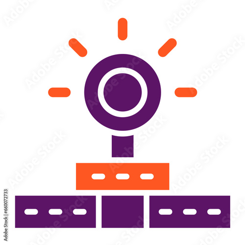 Head Mirror Vector Icon Design Illustration