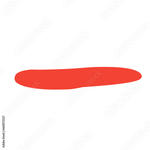 long red abstract blob for title text