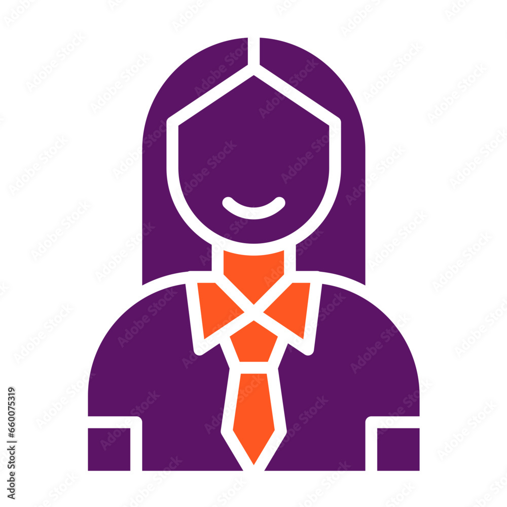 Obraz premium Businesswoman Vector Icon Design Illustration