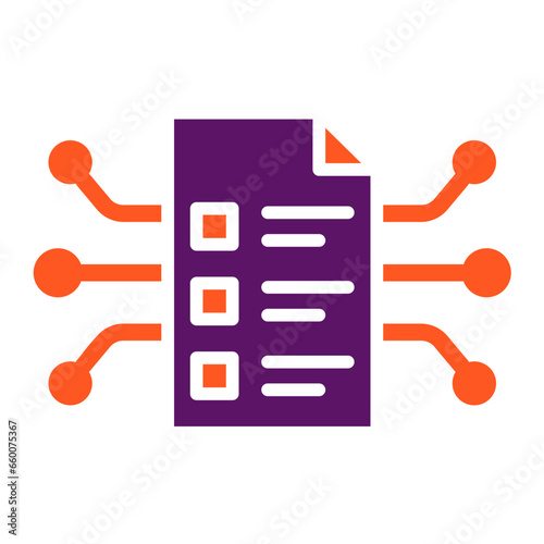 Smart Contract Vector Icon Design Illustration