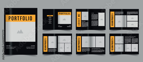 Portfolio template minimalist photography design portfolio layout