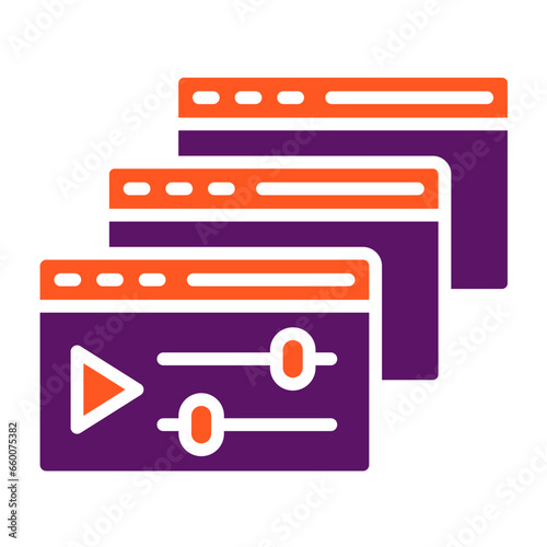 Courses Vector Icon Design Illustration