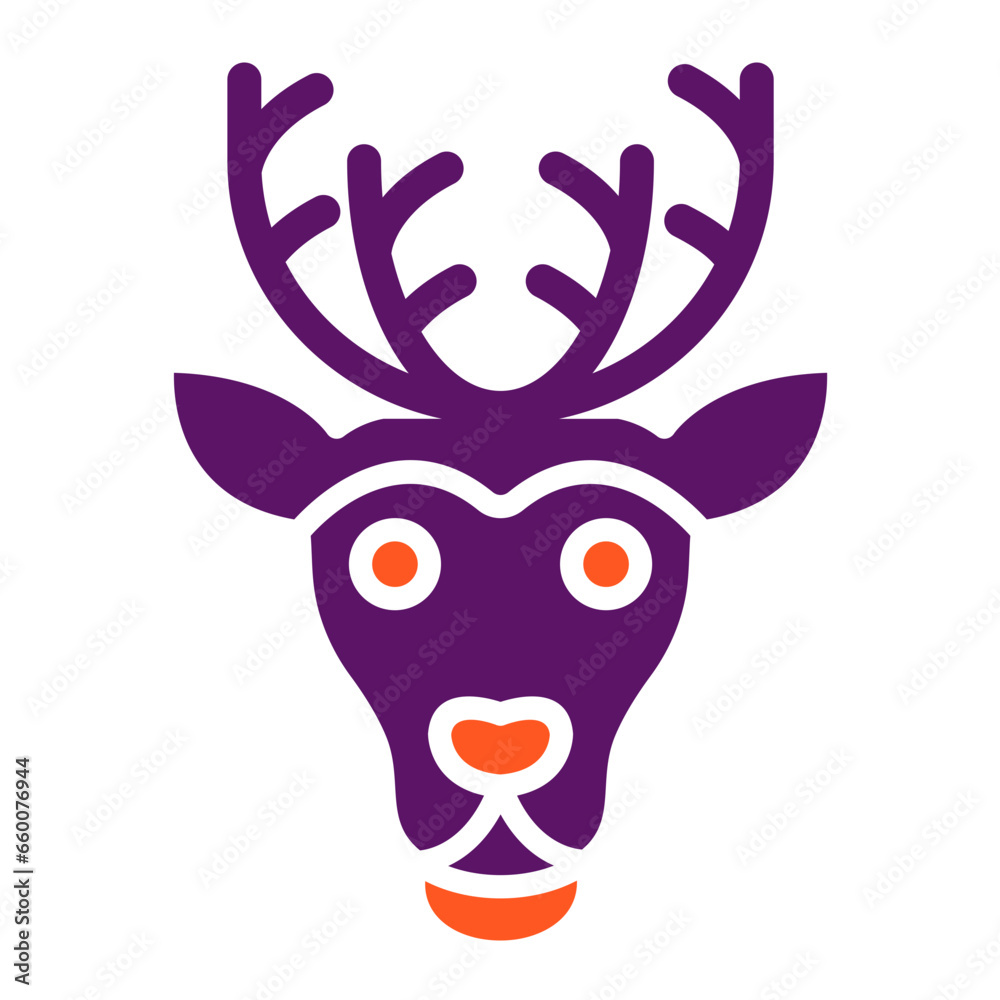Reindeer Vector Icon Design Illustration Reindeer Vector Icon Design Illustration