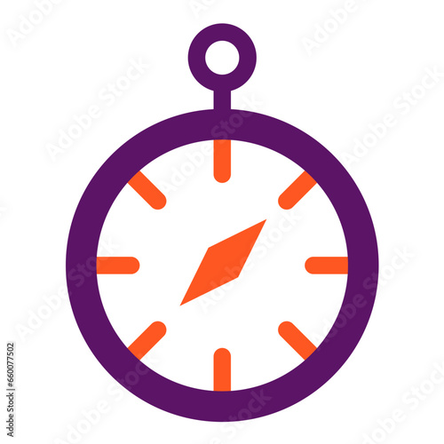 Chronometer Vector Icon Design Illustration