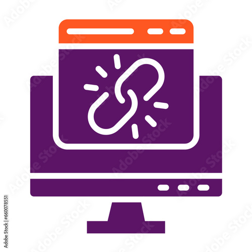 Link Vector Icon Design Illustration