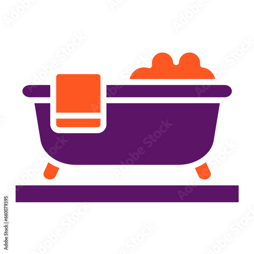 Bathtub Vector Icon Design Illustration