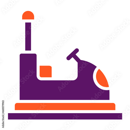 Bumper Car Vector Icon Design Illustration