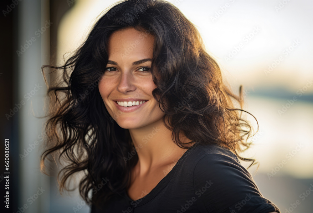 Portrait of an attractive young woman looking at the camera