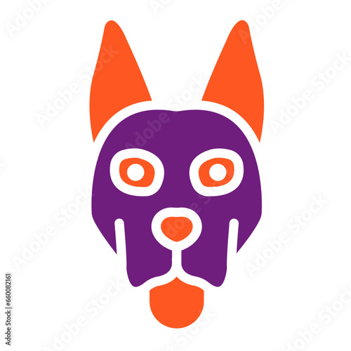 Dog Vector Icon Design Illustration