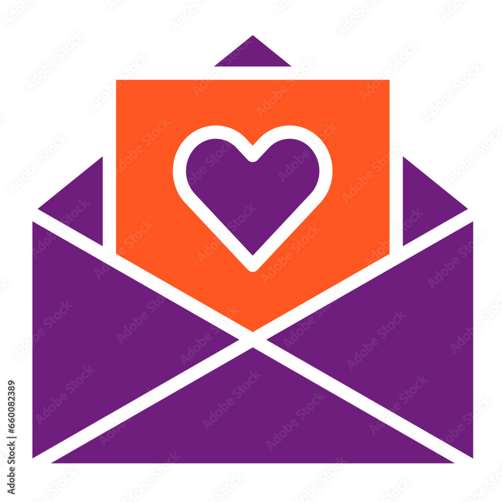 Love Letter Vector Icon Design Illustration Love Letter Vector Icon Design Illustration