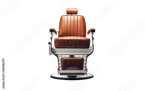 Contemporary Barber Chair in High Resolution on Transparent background